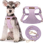 Puppytie No Pull Dog Harness with Multifunction Dog Leash,Soft Adjustable No Choke Escape Proof Pet Harness Vest for Medium Dogs or Large Dogs,Light Purple,M