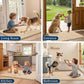 Smiry Dog Door Mat for Muddy Paws 47x24, Absorbs Moisture and Dirt Doormat, Non-Slip Washable Quick Dry Chenille Front Door Mat Indoor Entrance, Entryway Carpet for Inside Floor, Beige