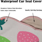 Car Seat Cover Protector Front Seats,for Gym Workout,Running,Swimming,Beach and Hiking,Waterproof Sweat Towel Bucket Seat Covers for Cars SUV Trucks (Strawberry, 2Pcs)