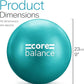 9 Inch Anti Burst Pilates Ball - Mini Exercise Ball for Yoga, Barre, Stretching and Core Stability Workout
