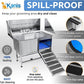 KANIS Professional Dog Washing Station - 304 Stainless Steel Pet Wash Sink & Grooming Bath Tub for Home with Ramp, Shower, Floor Grate, Storage Shelf, Faucet, Drain Kit for Large, Medium & Small Pets