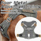 rabbitgoo Tactical Dog Harness for Small Dogs, No Pull Military Service Vest with Handle & Molle, Easy Control for Training Walking, Adjustable Reflective Straps, Dark Grey, S
