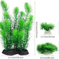 MyLifeUNIT Aquarium Plants, Artificial Aquarium Decorations for Fish Tank Decor, Pack of 4