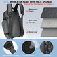 RAINSMORE Bike Bags for Bicycle Rear Rack 15L Waterproof Bike Ebike Trunk Pannier Saddle Bag with Rain Cover Bike Accessories Backpack Shoulder Bag for Commuter Travel Outdoor, Grey