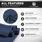 ScorchedEarth Microfiber Travel & Sports Towel Set (True Navy) - XL Set (39x70.5 & 12x24