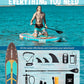11' Inflatable Stand Up Paddle Board – Extra Wide SUP for Adults & Kids of All Skill Levels, Stable Paddleboard with Pump, Fins, Backpack, Accessories & Waterproof Phone Pouch