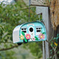 BAYN Bird Houses for Outside Decorative with 10 LEDs Solar String Lights Humming Bird Houses for Outside Hanging Handwork Bird Nest Garden Decor Outdoor