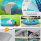 Jasonwell Foldable Dog Kiddie Pool - Hard Plastic Kids Paddling Pool Toddler Baby Swimming Pools for Backyard Collapsible Whelping Box Pet Doggie Cats Wading Pools Bathtub for Puppy Large Dogs