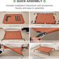 Love's cabin Elevated Cooling Dog Bed for Large Dogs, Portable Indoor & Outdoor Raised Pet Dog Cat Cot, Durable Summer Frame with Breathable Mesh, Terracotta, 48 inches