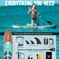 11' Inflatable Stand Up Paddle Board – Extra Wide SUP for Adults & Kids of All Skill Levels, Stable Paddleboard with Pump, Fins, Backpack, Accessories & Waterproof Phone Pouch