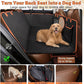 Dog Car Seat Cover for Back Seat, Hard Bottom Back Seat Extender for Dogs, Holds 420lbs, Waterproof Pet Hammock Protector, Thick and Durable Dog Seat Cover for Truck, Car, SUV-Black