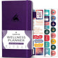 Clever Fox Wellness Planner - Weekly & Daily Health and Wellness Log, Food Journal & Meal Planner Diary for Calorie Counting, Notebook for Medical Condition Tracking – Pocket size (Purple)