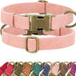 Didog Soft PU Leather Dog Collar, Stylish Quick Released Dog Collar for Large Dogs, Easy Clean Adjustable Pet Collar for Daily Walking, Pink, L Fit 15-23" Neck