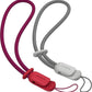 SURPHY 2 Pack Phone Lanyard for Cellphone Case, Phone Wrist Strap for Case, Cellphone Strap with 2-Color Braided, Charm Wrist Lanyard for Women and Men, Red & Gray