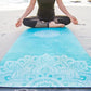 YOGA DESIGN LAB | The Combo Yoga Mat | 2-in-1 Mat+Towel | Eco Luxury | Ideal for Hot Yoga, Power, Bikram, Ashtanga, Sweat | Studio Quality | Includes Carrying Strap!