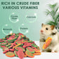 KATUMO Rabbit Chew Treats - 380g Mixed Natural Timothy Hay Pumpkin Carrot Beet Spinach Chew Toys for Rabbit Guinea Pig Hamster Bunny Chinchilla Gerbil Small Rodent Pets