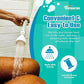 NEW Rinseroo: 5ft Slip-On Handheld Shower Attachment Hose w/Spray Head- Removable Extension Arm- Converts Fixed Shower Head into Handheld Bather. Portable, No-Install Shower Hose Wand for Seniors, RV.