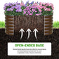 SnugNiture Galvanized Steel Raised Garden Bed, 4x2x2 ft, Outdoor Oval Deep Root Planter Box for Growing Vegetables, Flowers and Fruits