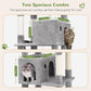 Globlazer Giant Cat Tree, 83 inch Cat Tree for Indoor Cats Large Adult, XXL Cat Tower with 9 Scratching Posts for 20lb+ Heavy Duty Large Adult Cats, F83, Light Grey