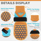 KOOLTAIL Dog Socks for Hot Pavement, Summer Breathable Dog Socks to Prevent Licking Paws, Non Slip Pet Boots&Paw Protectors for Hardwood Floor,Grippy Shoes for Small Medium Large Senior Dogs,Orange M