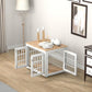 26 Inch Heavy Duty Dog Crate Furniture for Small Dogs, Decorative Pet House End Table, Wooden Cage Kennel Furniture Indoor, White and Natural