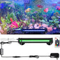 Submersible Bubble Aquarium Light：RGB Aquarium Light with Remote Control Oxygenator for Saltwater Coral Growth - 9 Inch Waterproof Fish Tank Light Designed for Aquarium Breeders
