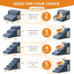 Navy Portable 2-Step Dog & Cat Step for Bed, Couch, Sofa & Chairs - Non-Slip, High Density Foam