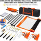 Outdoor Volleyball Badminton Combo Set with Net, Anti-Sagging Design, 4 Badminton Rackets, 3 Birdies and PU Volleyball for Backyard Lawn Beach