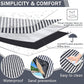 Picnic Blankets 80" x 60" Extra Large Outdoor Blanket Sand Free Foldable with Carry Strap for Beach, Camping, Park Grass, Hiking, Travel, Concerts, Indoors