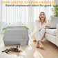 Stainless Steel Litter Box with Lid, XL Extra Large Cat Litter Box, Enclosed Metal Litter Pan with High Sided Enclosure & Scoop, Anti Leakage, Easy to Clean, Odor Control(Grey)