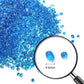 Lawei 5LB Fish Tank Gravel, Polished Small Aquarium Substrate Gravel Sand, Blue Sea Glass Beads for Vases, Irregular Decorative Pebbles Stones for Aquarium, Garden, Vase Fillers, Succulent Plants