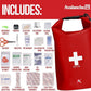 Avalanche First Aid Kit in Dry Bag, 103 Pcs Emergency Supplies Kit in Waterproof Bag for Home, Car, Travel, Sports or Camping, Durable, Ideal for Water Activities, Survival Gear Kit