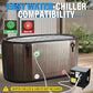 AKSPORT Ice Bath Tub for Athletes, 151 Gallons Inflatable Cold Plunge Tub Compatible with Water Chillers, Icebath for Recovery & Cold Water Therapy, Portable Bathtub for Indoor & Outdoor-Wood