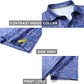 Men's Golf Polo Shirts Short Sleeve Striped Performance Moisture Wicking Dry Fit Golf Shirts for Men