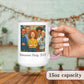 Personalized Coffee Mug, Custom Photo Caricature Gift, Funny Customized Coffee Gift for Men & Women, Custom Mugs with Pictures, Pink 15oz Customized Ceramic Tea Cup