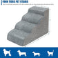 Dog Stairs for Small Dogs - High Density Foam Dog Ramp, Extra Wide Pet Steps with Non-Slip Bottom for High Beds, Couche and Sofa, Best for Dogs Injured, Older Dogs Cats, Pet with Joint Pain