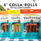 Collagen Rolls - 6" Collagen Rolls for Dogs - Long Lasting Healthy Joint Support - Rawhide Alternative - Skin & Coat Health - Made with Real Beef, Value Pack, 3 Bags, 12 Count