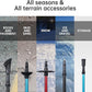 Trekking Poles - Aluminum 7075 Adjustable Walking Sticks with Quick Locks, Expandable to 53", Ultralight for Hiking, Camping, Mountains (Set of 2)