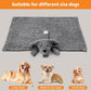 Heartbeat Toy Heartbeat Blanket for Dog Anxiety Relief, Heartbeat Stuffed Animal for Puppy Calming Aid Behavioral Aid, Dog Comfort Toy for Sleep Aid Cuddle, Grey