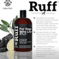 Ruff by Lillian Ruff Activated Charcoal Pet Shampoo – Deep Cleanser, Deodorizer, Stain Remover – Lemon Sage Scent, pH Balanced, Hydrate Dry Itchy Skin – Safe for Puppies & Mature Dogs