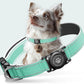 Airtag Dog Collar - 100% Waterproof Air tag Dog Collar Holder for Apple AirTag, Reflective, Soft Padded, Everlasting, GPS Dog Collar for Small Medium Large Dogs (Teal, M)