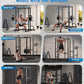 Sportsroyals Power Cage,1600lbs Multi-Function Power Rack with Adjustable Cable Crossover System and More Training Attachment, Weight Cage for Home Gym