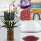 TWINKLING High Luster Crushed Glass Glitter, Broken Glass, Fire Glass Gems Chips for Fire Pit, DIY Resin Art, Epoxy Crafts, Geode Painting, Aquarium Decoration, 6-9mm(370g/13oz.) (Red)