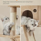 Feandrea Cat Tree, 81.1-Inch Large Cat Tower with 13 Scratching Posts, 2 Perches, 2 Caves, Basket, Hammock, Pompoms, Multi-Level Plush Cat Condo for Indoor Cats, Camel Brown UPCT190K01