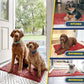 Muddy Mat® AS-SEEN-ON-TV Highly Absorbent Microfiber Door Mat and Pet Rug, Non Slip Thick Washable Area and Bath Mat Soft Chenille for Kitchen Bathroom Bedroom Indoor and Outdoor - Red 24" x 96"