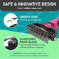 Maxpower Planet Hair Brush - Double Sided Shedding, Dematting Undercoat Rake for Dogs, Cats - Extra Wide Dog Grooming Brush, Pink