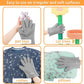 Pet Hair Remover Gloves - Sticker Gloves Clean Pet Hair on Furniture with Ease, Suitable for Soft and Irregular Surfaces. Such as Sofas, Pillows, Mattresses, Cat Trees. (Silicone, Grey(2 PCS)