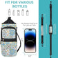 icolor Water Bottle Carrier Bag with Strap 25/32/40 oz Crossbody Bottle Holder with Phone Pocket Sling Sleeve Insulated Neoprene Water Bottle Pouch for Walking Travelling