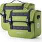 ROCKBROS Bike Panniers 15L Capacity Waterproof Bike Rack Bag Bicycle Panniers for Cycling Commuting Bikepacking Green 2PCS