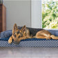 Furhaven Memory Foam Dog Bed for Large Dogs w/ Removable Bolsters & Washable Cover, For Dogs Up to 95 lbs - Plush & Woven Decor Comfy Couch Sofa - Diamond Gray, Jumbo/XL
